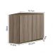 Armario Canto Obliquo 2P MDF 75cm Kali 12209 Carvalho Toq Carvalho Toq Nicioli