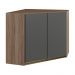 Armario Canto Obliquo 2P MDF 75cm Kali 12209 Carvalho Toq Chumbo Nicioli
