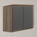 Armario Canto Obliquo 2P MDF 75cm Kali 12209 Carvalho Toq Chumbo Nicioli