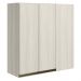 Armario Canto Reto 2P MDF 86 cm Kali 12043 Bianco Toq Bianco Toq Nicioli