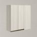 Armario Canto Reto 2P MDF 86 cm Kali 12043 Bianco Toq Bianco Toq Nicioli