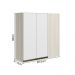 Armario Canto Reto 2P MDF 86 cm Kali 12043 Bianco Toq Branco Uv Nicioli