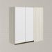 Armario Canto Reto 2P MDF 86 cm Kali 12043 Bianco Toq Branco Uv Nicioli