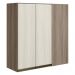 Armario Canto Reto 2P MDF 86 cm Kali 12043 Carvalho Toq Bianco Toq Nicioli