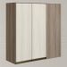 Armario Canto Reto 2P MDF 86 cm Kali 12043 Carvalho Toq Bianco Toq Nicioli