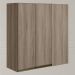 Armario Canto Reto 2P MDF 86 cm Kali 12043 Carvalho Toq Carvalho Toq Nicioli