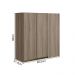 Armario Canto Reto 2P MDF 86 cm Kali 12043 Carvalho Toq Carvalho Toq Nicioli