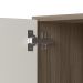 Armario Canto Reto 2P MDF 86 cm Kali 12043 Carvalho Toq Off White Cetim Nicioli