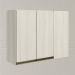 Armario Canto Reto 2P MDF 89cm Kali 12213 Bianco Toq Bianco Toq Nicioli