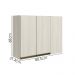 Armario Canto Reto 2P MDF 89cm Kali 12213 Bianco Toq Bianco Toq Nicioli