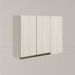 Armario Canto Reto 2P MDF 89cm Kali 12213 Bianco Toq Bianco Toq Nicioli
