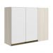 Armario Canto Reto 2P MDF 89cm Kali 12213 Bianco Toq Branco Uv Nicioli