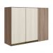Armario Canto Reto 2P MDF 89cm Kali 12213 Carvalho Toq Bianco Toq Nicioli