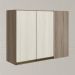Armario Canto Reto 2P MDF 89cm Kali 12213 Carvalho Toq Bianco Toq Nicioli