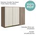 Armario Canto Reto 2P MDF 89cm Kali 12213 Carvalho Toq Bianco Toq Nicioli