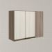 Armario Canto Reto 2P MDF 89cm Kali 12213 Carvalho Toq Bianco Toq Nicioli