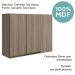 Armario Canto Reto 2P MDF 89cm Kali 12213 Carvalho Toq Carvalho Toq Nicioli