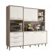 Armario Cozinha Leona 7 Portas e 3 Gavetas Carvalho Nature/Off White