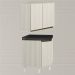Armario E Balcao Canto Obliquo 75cm MDF Kali Bianco Toq Bianco Toq Nicioli