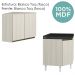 Armario E Balcao Canto Obliquo 75cm MDF Kali Bianco Toq Bianco Toq Nicioli