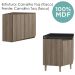 Armario E Balcao Canto Obliquo 75cm MDF Kali Carvalho Toq Carvalho Toq Nicioli