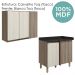 Armario E Balcao Canto Reto 89cm MDF Kali Carvalho Toq Bianco Toq Nicioli