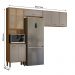 Armario de Cozinha Compacta Paolla 261,2 cm com 8 Portas Ipe/Fendy