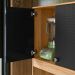 Armario de Cozinha Erva Doce 90 cm 6 Portas e 1 Gaveta Freijo/Preto Esfera