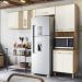 Armario de Cozinha Fit com 8 Portas 261 cm Freijo/Off White
