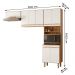 Armario de Cozinha Lemon com 8 Portas 222 cm Freijo/Off White