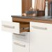 Armario de Cozinha Piatã com 7 Portas e 3 Gavetas 190 cm Ipe/Off White/Ripado