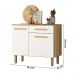 Balcão para Cozinha Lemon com 2 portas e 1 Gaveta 91 cm Freijo/Off White