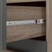 Balcao 03 PT 120cm Com Tampo 16988 Carvalho Nature Chumbo Nicioli