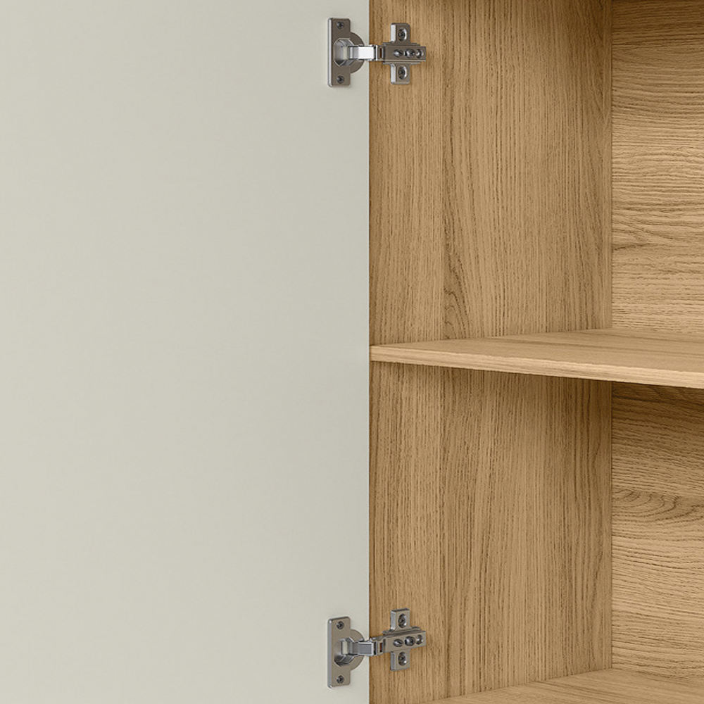 Balcao 03 Portas 120cm Sem Tampo 16988 Freijo Off White Cristal Nicioli