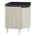 Balcao Canto Obliquo Tampo MDF Kali 12222 Bianco Toq Bianco Toq Nicioli