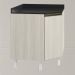 Balcao Canto Obliquo Tampo MDF Kali 12222 Bianco Toq Bianco Toq Nicioli