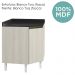 Balcao Canto Obliquo Tampo MDF Kali 12222 Bianco Toq Bianco Toq Nicioli