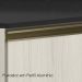 Balcao Canto Obliquo Tampo MDF Kali 12222 Bianco Toq Bianco Toq Nicioli