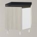 Balcao Canto Obliquo Tampo MDF Kali 12222 Bianco Toq Branco Uv Nicioli