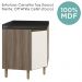 Balcao Canto Obliquo Tampo MDF Kali 12222 Carvalho Toq Off White Cetim Nicioli