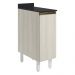 Balcao Com Tampo 1P 30 cm MDF Kali 12217 Bianco Toq Bianco Toq Nicioli