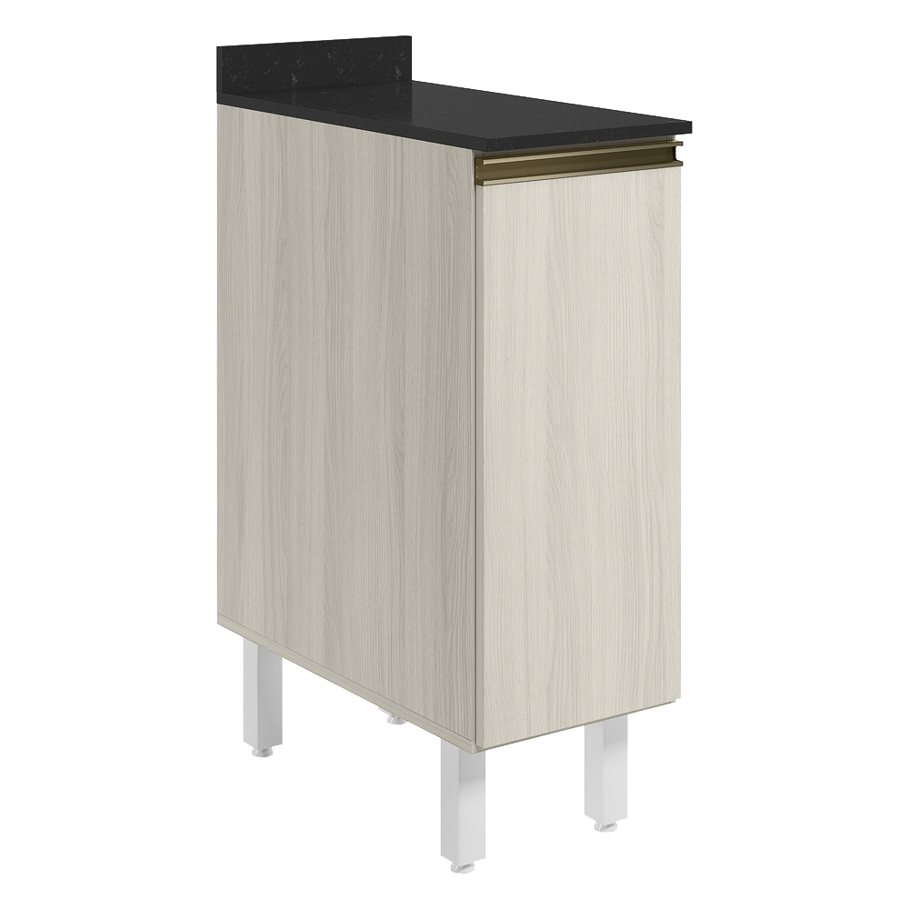 Balcao Com Tampo 1P 30 cm MDF Kali 12217 Bianco Toq Bianco Toq Nicioli