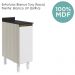 Balcao Com Tampo 1P 30 cm MDF Kali 12217 Bianco Toq Branco Uv Nicioli