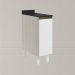 Balcao Com Tampo 1P 30 cm MDF Kali 12217 Bianco Toq Branco Uv Nicioli