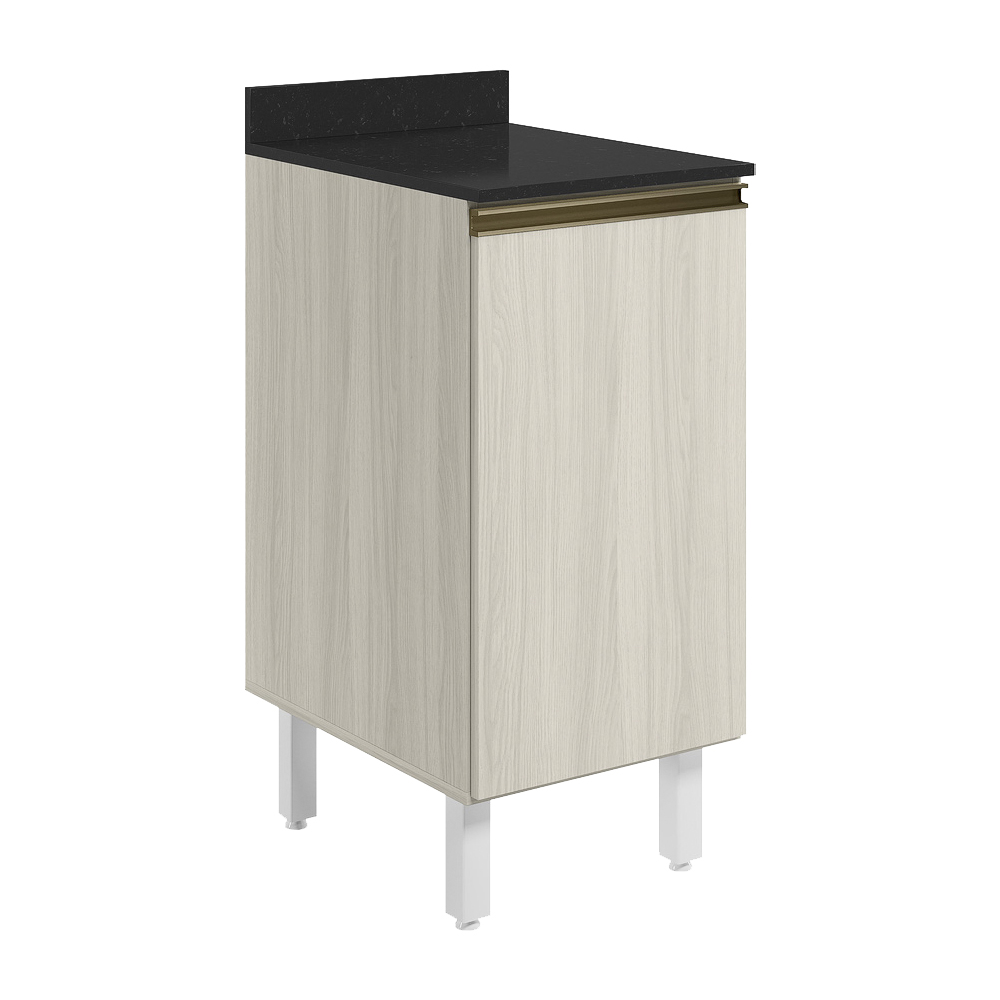 Balcao Com Tampo 1P 40 cm MDF Kali 12218 Bianco Toq Bianco Toq Nicioli