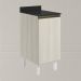 Balcao Com Tampo 1P 40 cm MDF Kali 12218 Bianco Toq Bianco Toq Nicioli