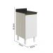 Balcao Com Tampo 1P 40 cm MDF Kali 12218 Bianco Toq Branco Uv Nicioli