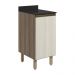 Balcao Com Tampo 1P 40 cm MDF Kali 12218 Carvalho Toq Bianco Toq Nicioli