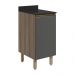 Balcao Com Tampo 1P 40 cm MDF Kali 12218 Carvalho Toq Chumbo Nicioli