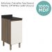 Balcao Com Tampo 1P 40 cm MDF Kali 12218 Carvalho Toq Off White Cetim Nicioli